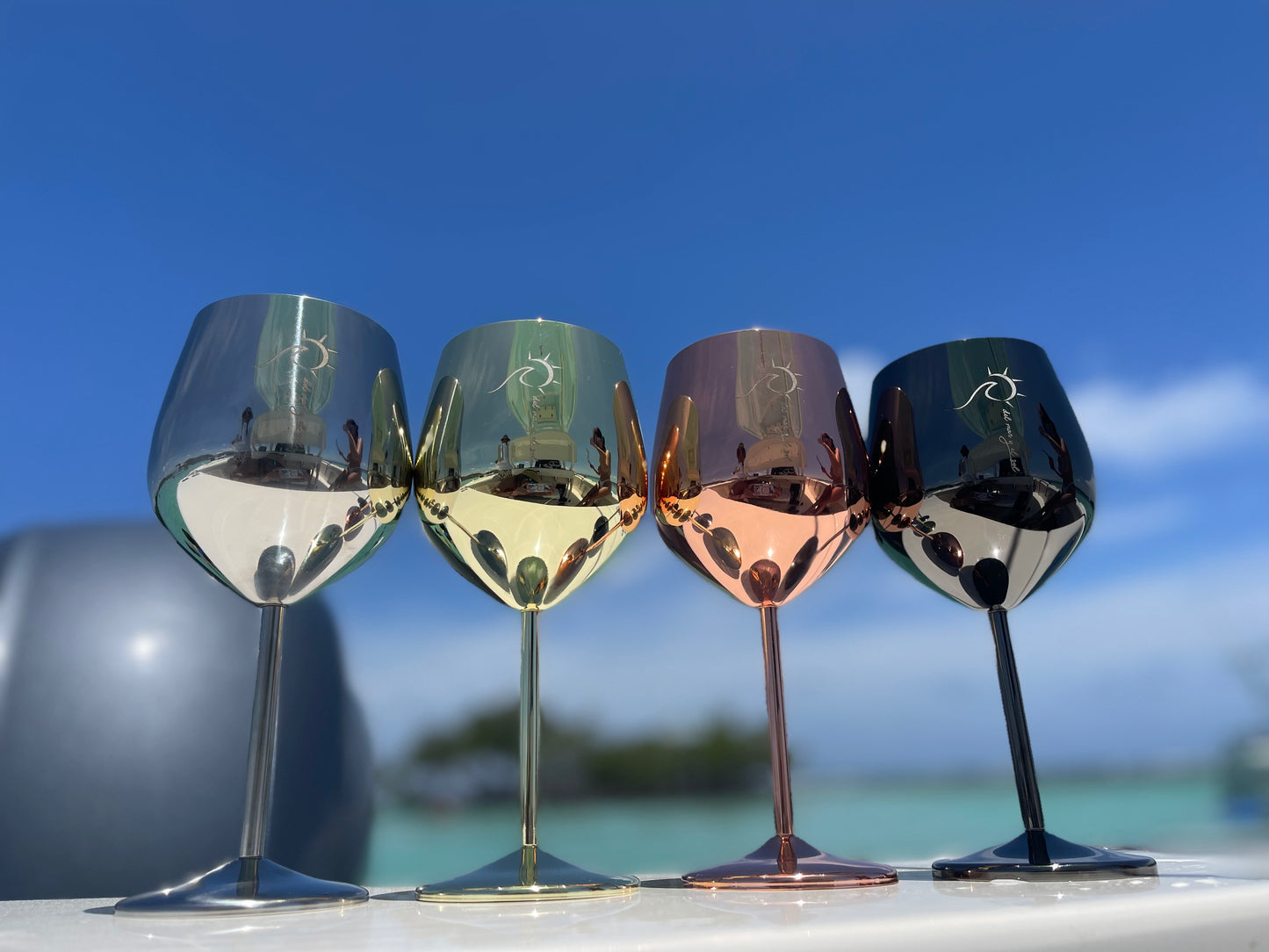 Copa de vino de acero inoxidable