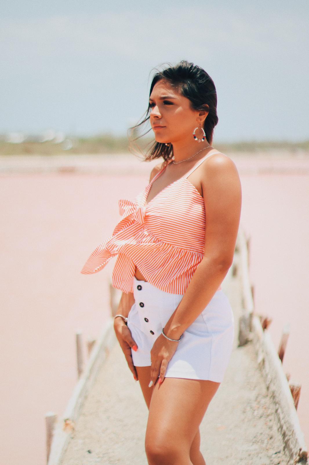 Pantalón corto blanco