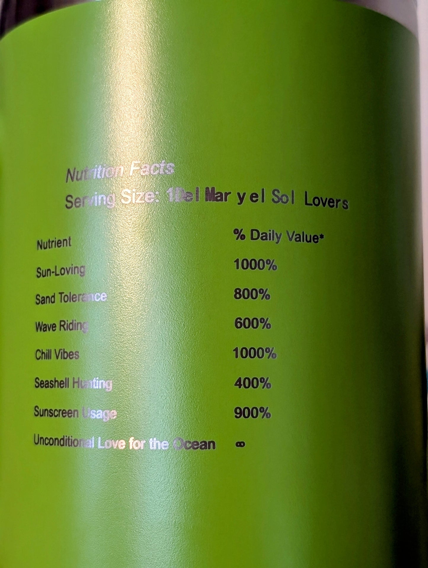 Large tumbler beach style 40onz