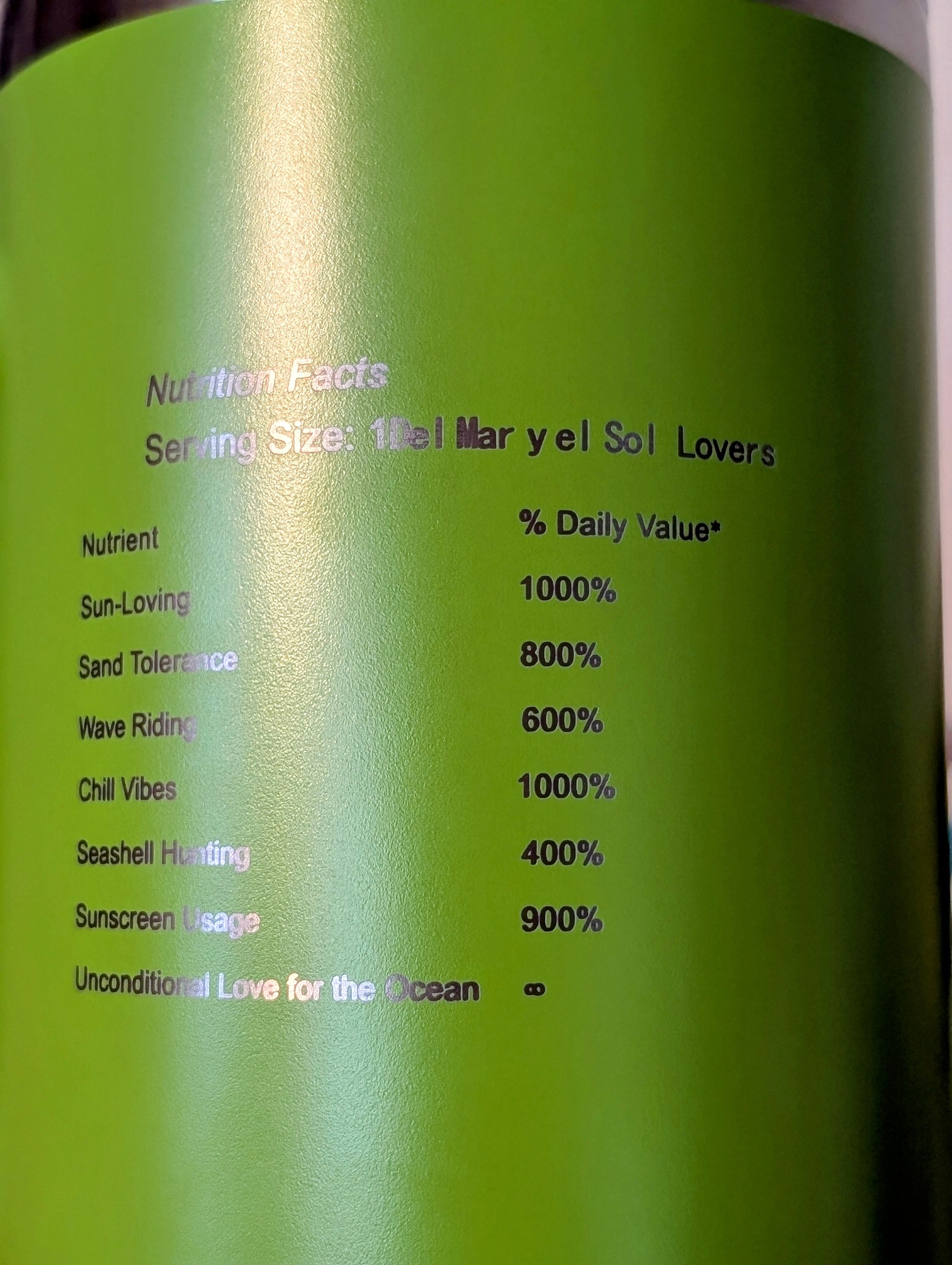Large tumbler beach style 40onz