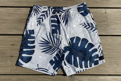 Beach Short Tropical Modern Elegant Print 