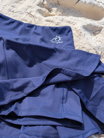 Skort with built in shorts and pocket beach outfit