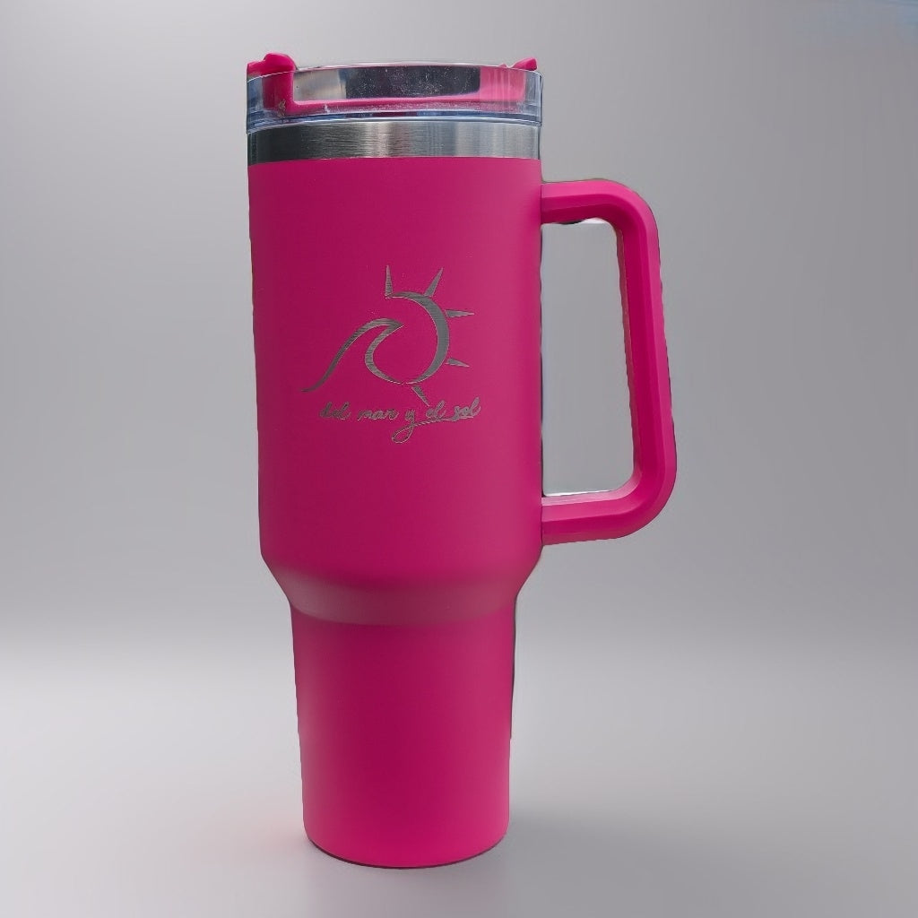 40oz tumbler insulated beach drink cup stainless steel