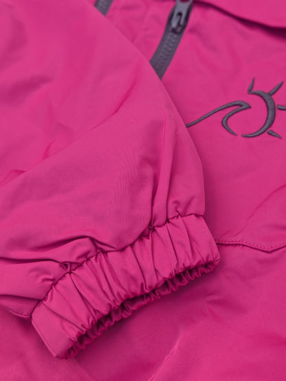 Fuchsia Women Jacket close up details 