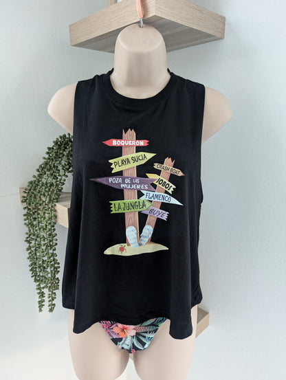 Camiseta sin mangas de playas