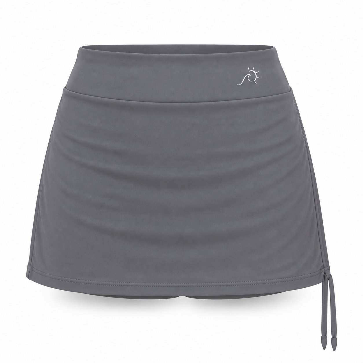 Tide Ruched Skort – Adjustable Women’s Beach Skort with Built-In Shorts