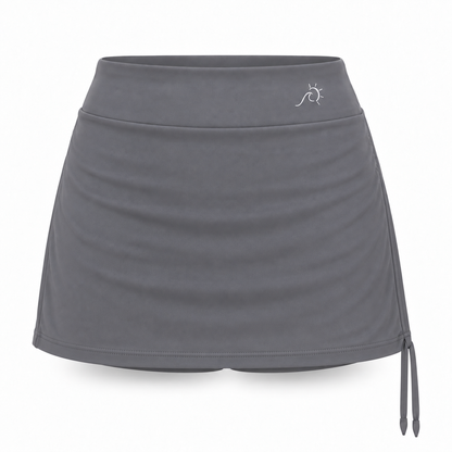 Tide Ruched Skort – Adjustable Women’s Beach Skort with Built-In Shorts