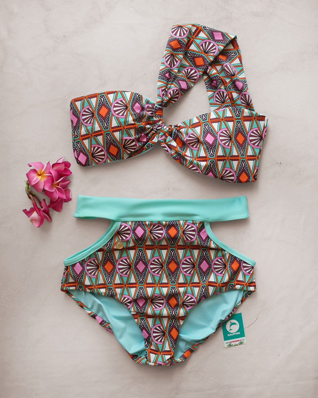 San Martin/Tropical Reef Two Piece Swimsuit