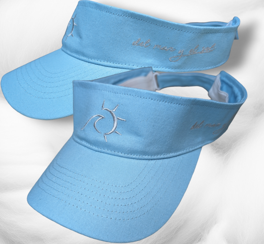 Visor Hat Adjustable Velcro Del Mar y el Sol Boutique