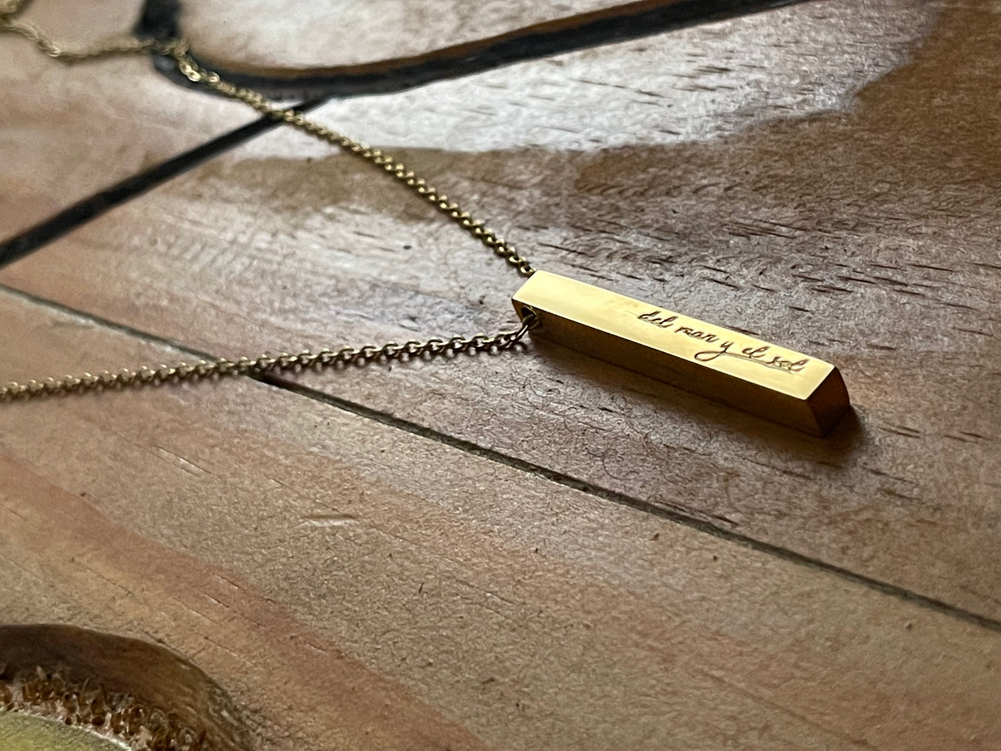 gold plated necklace coastal jewelry women minimalist