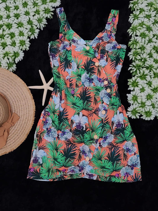 Flower Short Dress