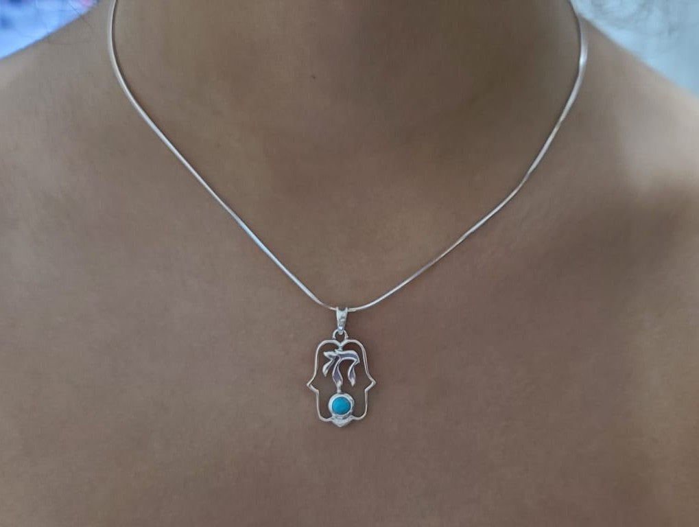 Hamsa Turquoise Bead