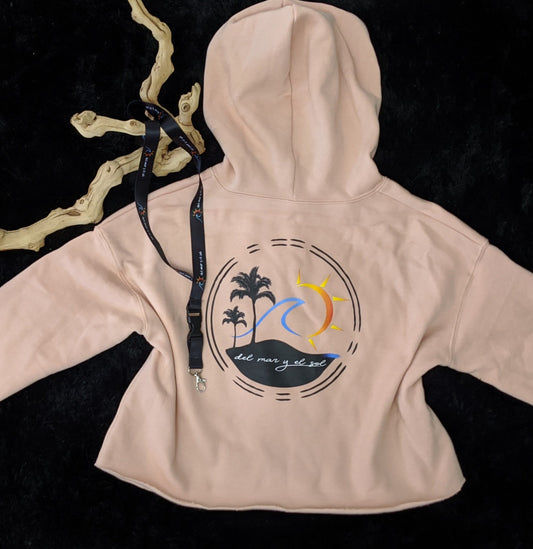 Del Mar y el Sol Crop Hoodie Sweater