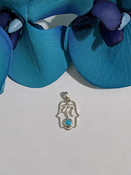 Hamsa Turquoise Bead