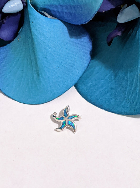 Lab Opal Small Starfish Pendant