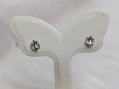 Anchor Stud Earrings