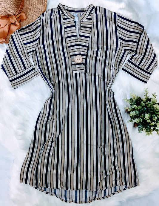 Stripes Shirt Dress