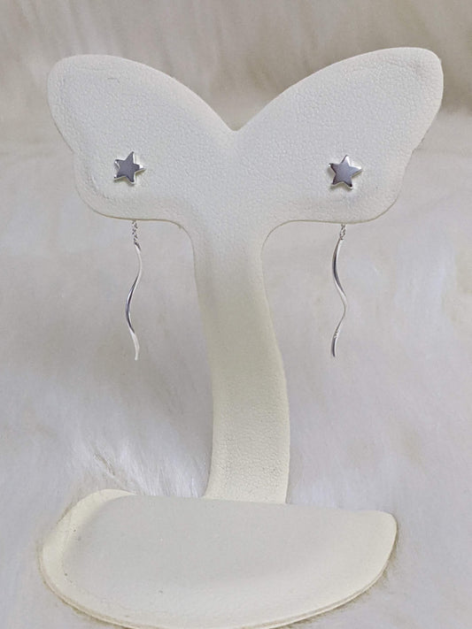 Star Medium Long Earrings