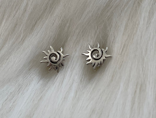 Spiral Sun Earrings