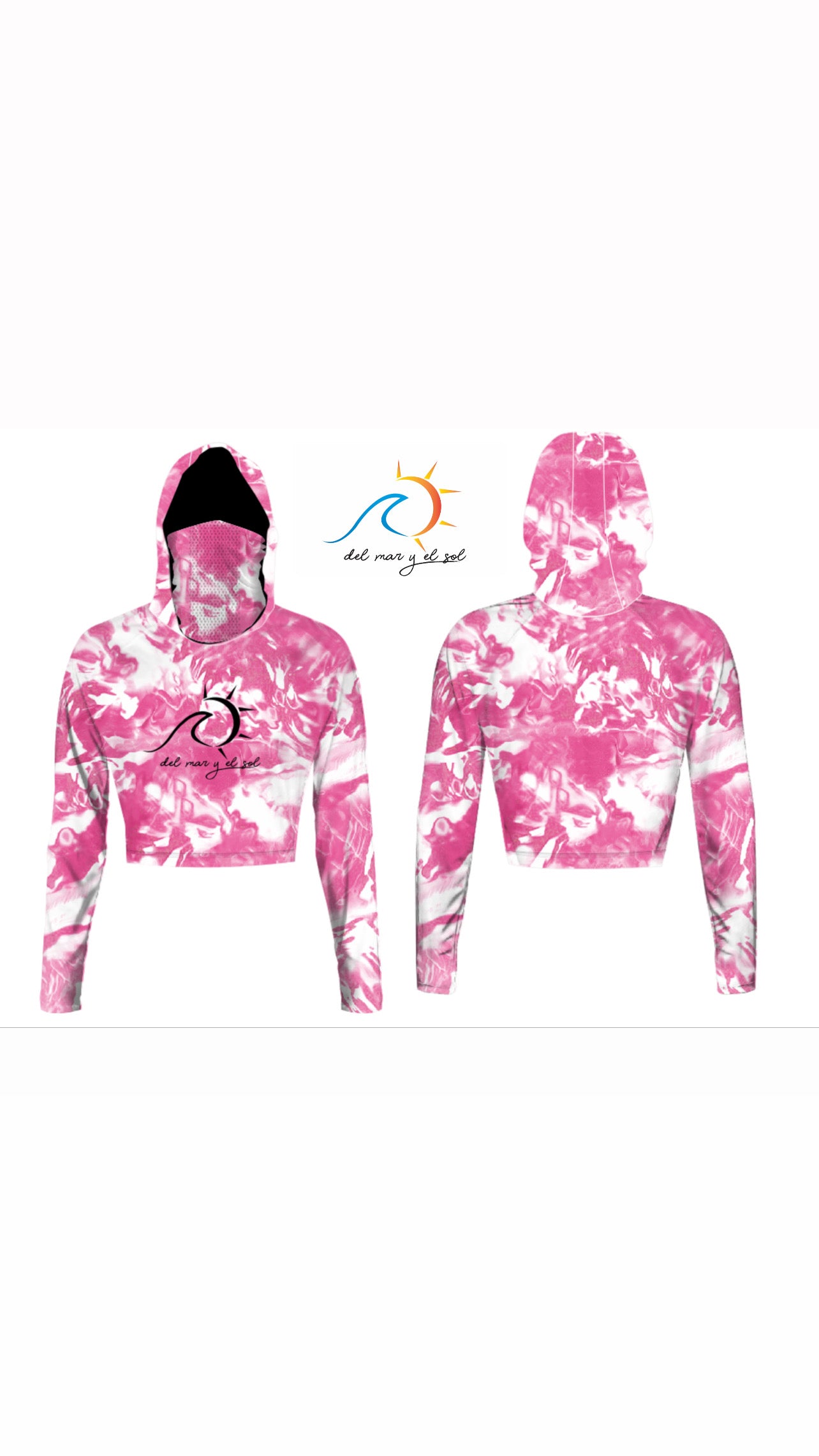 Cropped Hoodie/Mask Rash guard