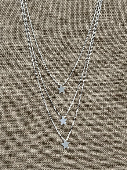 Three Stars Necklace